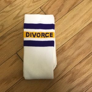 Knee High Tube Socks “Divorce”